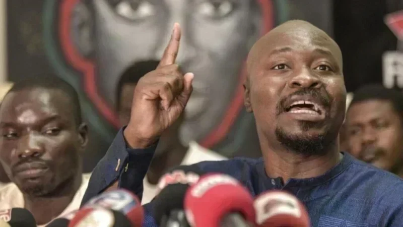 Guy Marius Sagna à l'Assemblée nationale sénégalaise