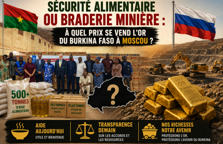 L&rsquo;or du Burkina Faso face aux enjeux d&rsquo;une alliance avec Moscou