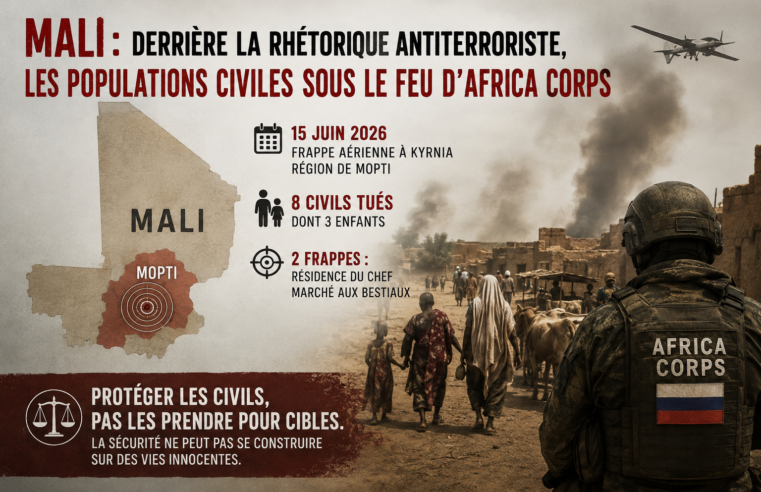 Mali : les frappes d&rsquo;Africa Corps au cœur d&rsquo;une crise humanitaire à Mopti