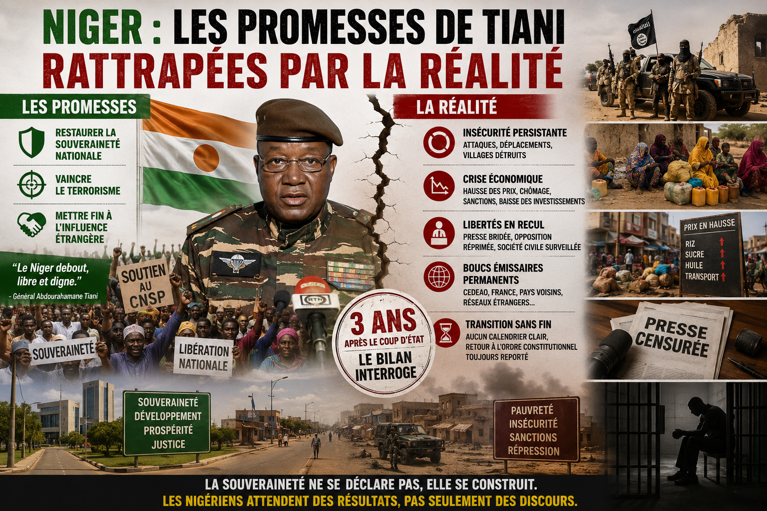 Niger : quand la souveraineté promise se heurte à l&rsquo;épreuve du quotidien
