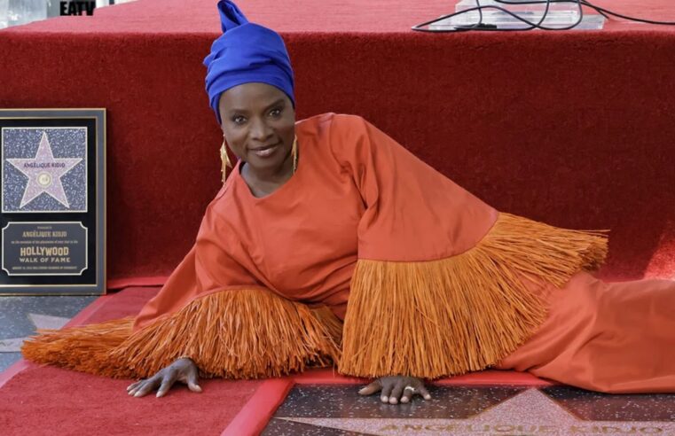 Angélique kidjo, première femme afropop d&rsquo;Afrique subsaharienne à briller sur le walk of fame