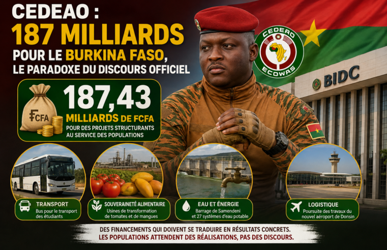 Le paradoxe financier du Burkina Faso vis-à-vis de la CEDEAO
