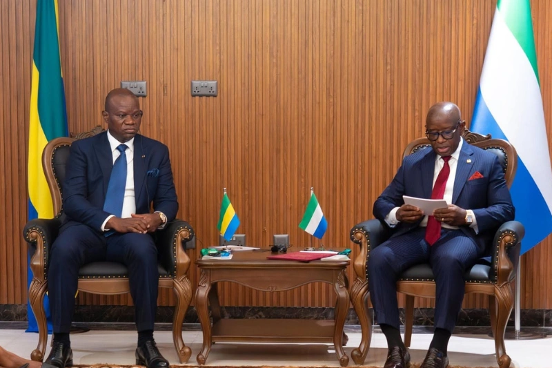 Renforcement des liens entre Gabon et sierra léone sous oligui nguema et maada bio