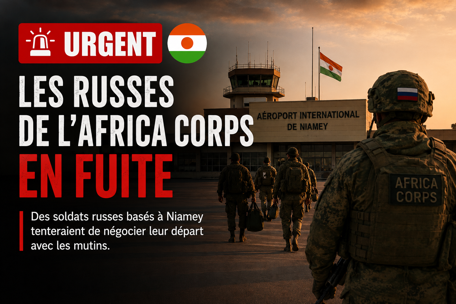 Niamey face aux tensions : l&rsquo;impossible fuite des mercenaires russes ?