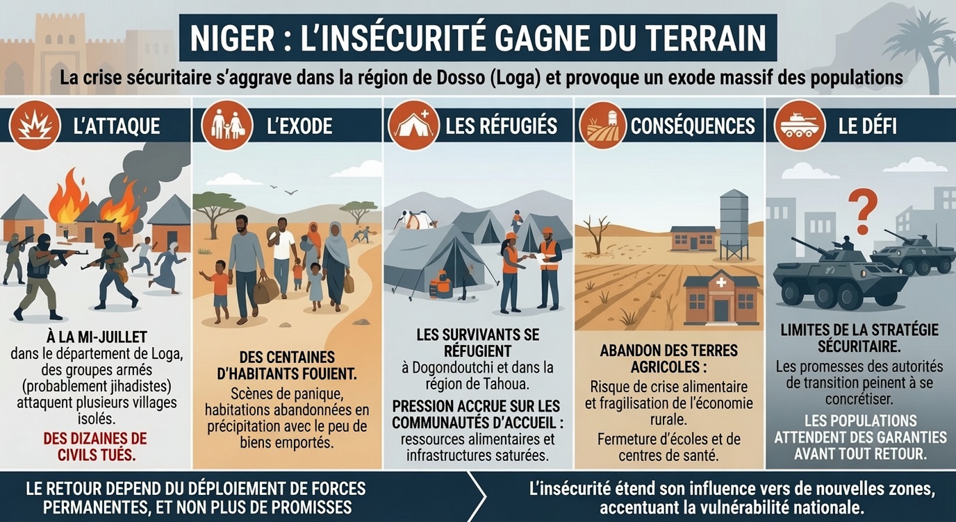Insécurité croissante au Niger : les villages de Loga abandonnés après de nouvelles attaques