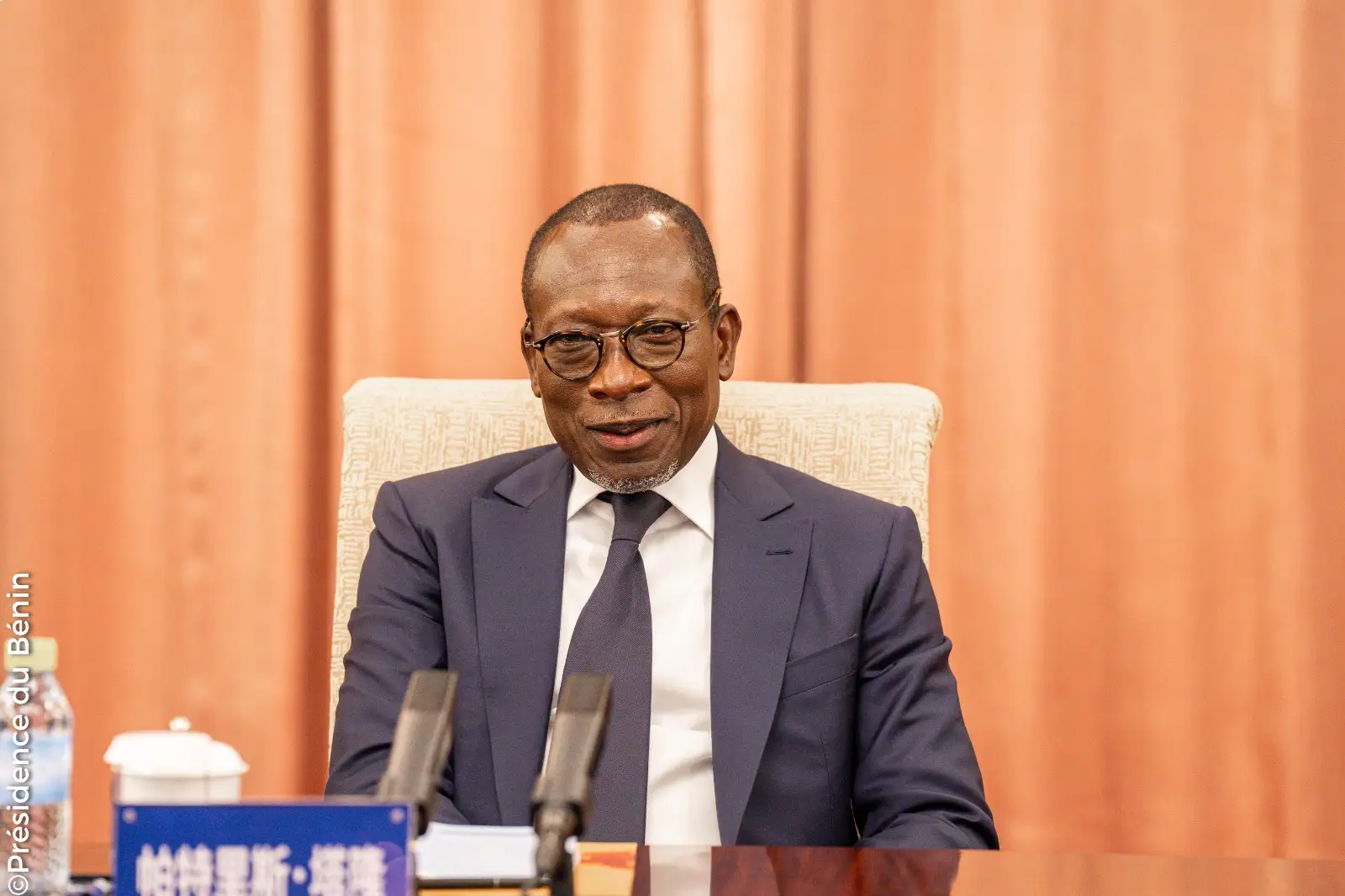 Le président de la République du Bénin, Patrice Talon, lors de son discours