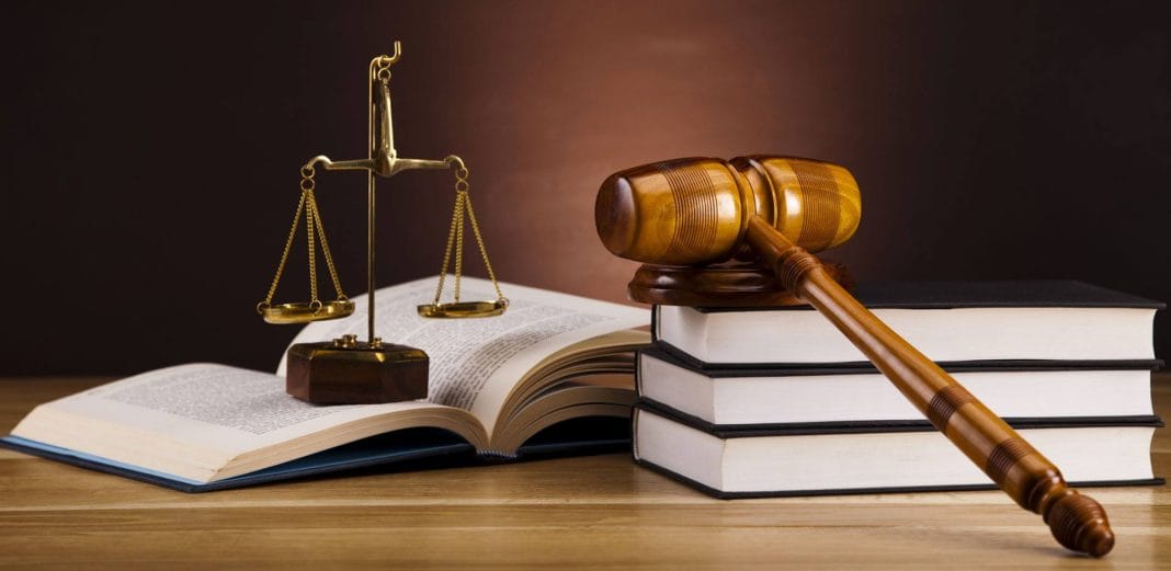Illustration symbolisant la justice et la loi