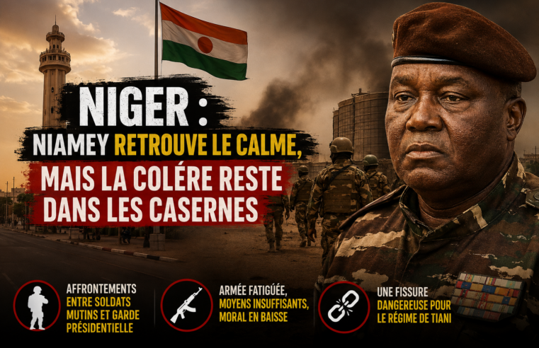 Niger : Niamey apaisé mais tensions persistantes dans les casernes