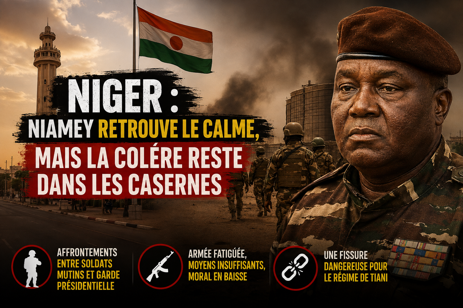 Niger : Niamey apaisé mais tensions persistantes dans les casernes